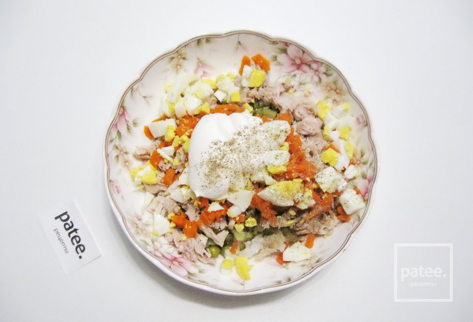 Салат с отварной курицей и рисом - Шаг 9