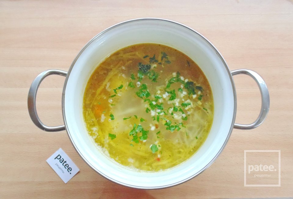 Овощной суп с языком - Шаг 11