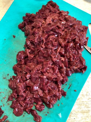 Печень куриная в сметане. - Шаг 3