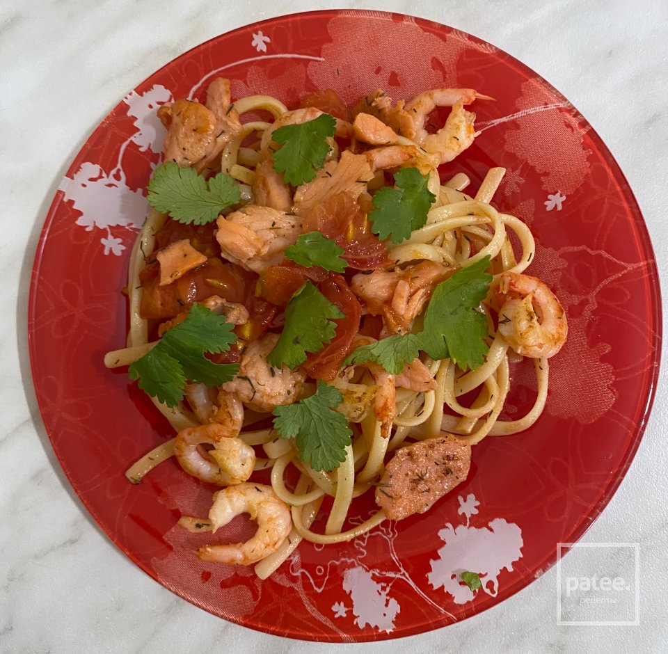 Паста с морепродуктами - Шаг 8