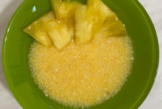 Кукурузная каша 🥣 с ананасом 🍍 на завтрак