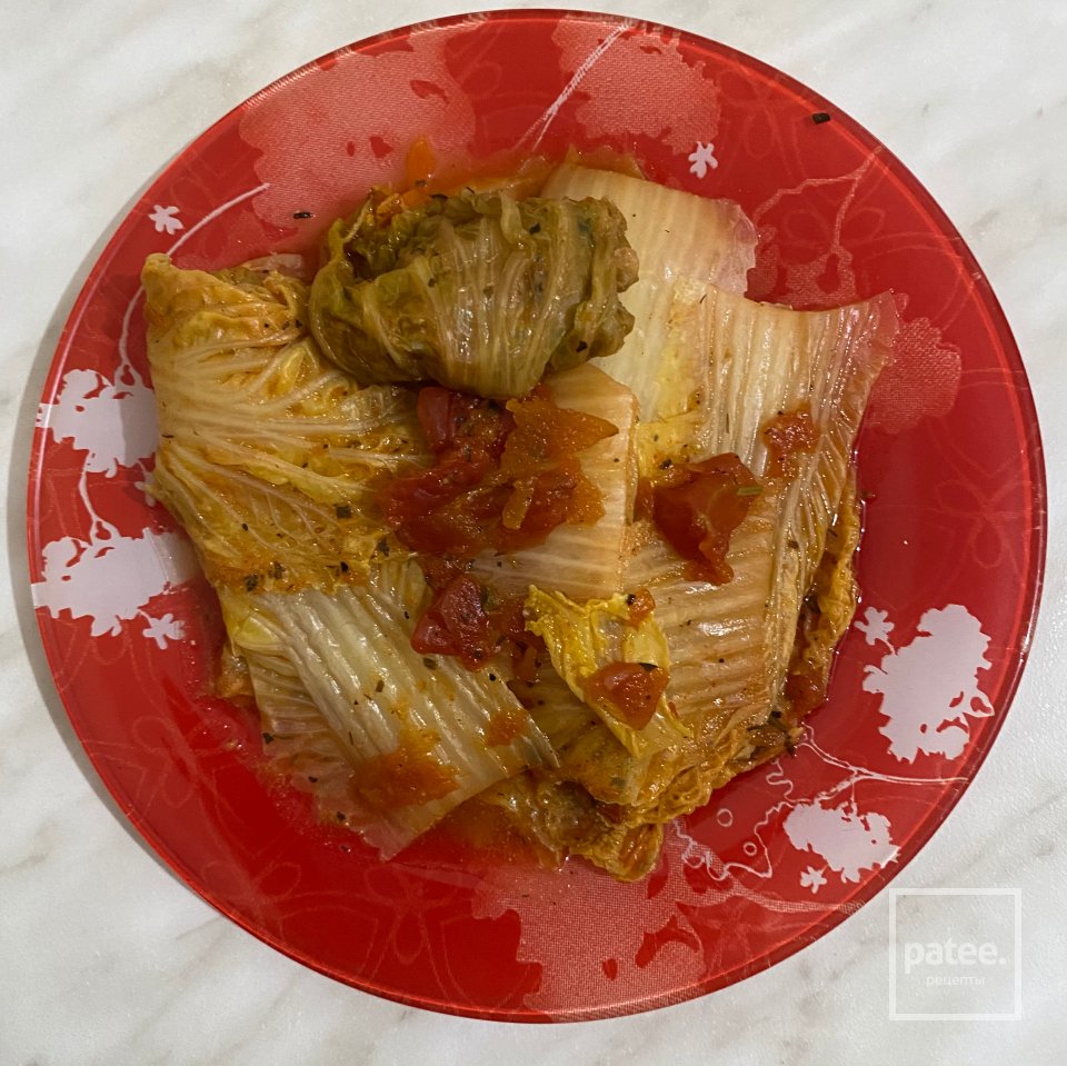 Тушеные листья пекинской капусты - Шаг 3