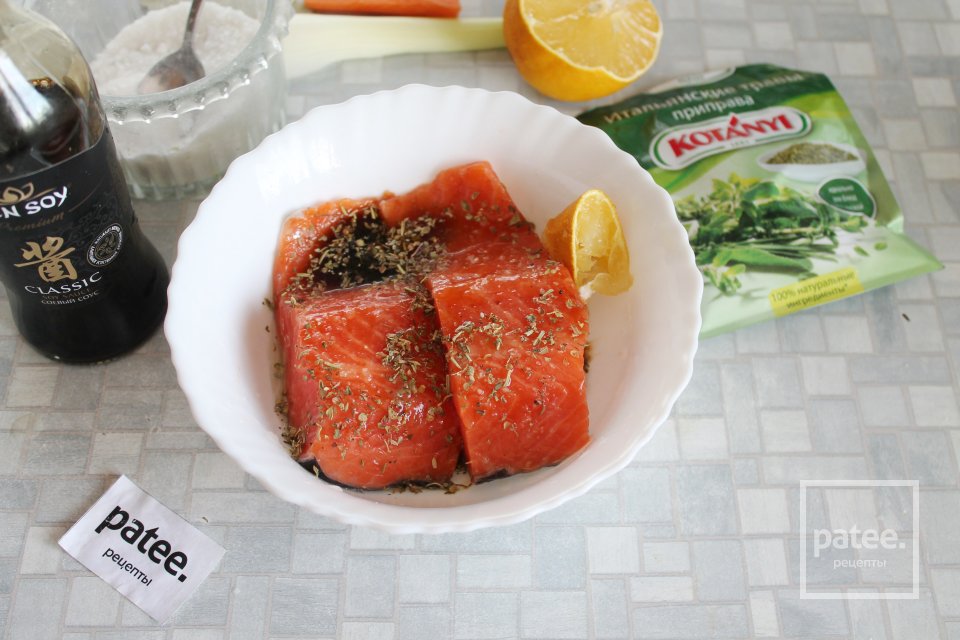 Форель с итальянскими травами и кабачком - Шаг 7