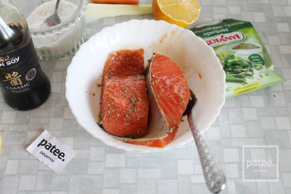 Форель с итальянскими травами и кабачком - Шаг 8