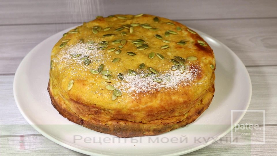 Тыквенный пирог с творогом - Шаг 9