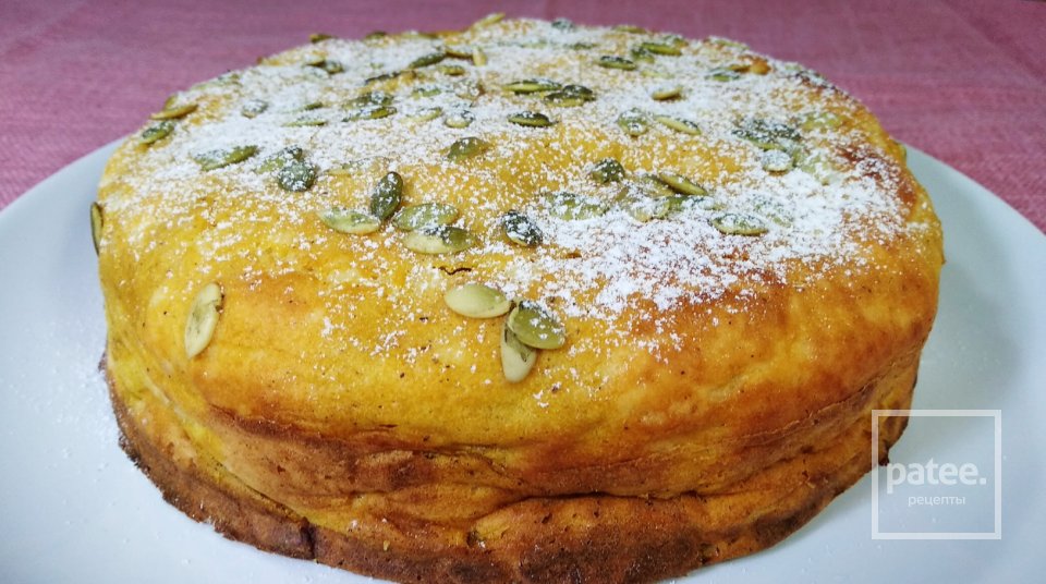 Тыквенный пирог с творогом - Шаг 10