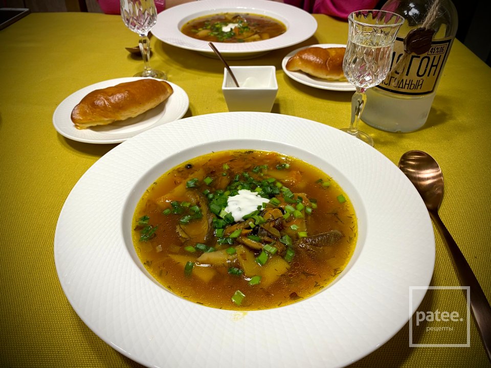 Суп из сушёных белых грибов - Шаг 15