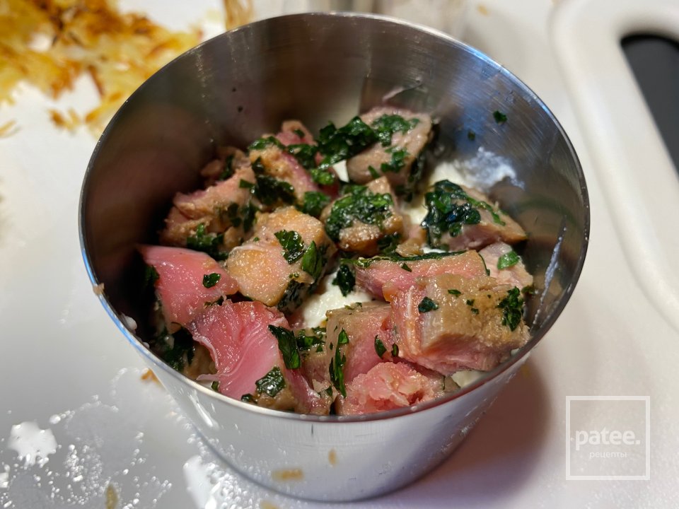 Салат Мимоза из тунца - Шаг 13