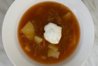 Щи из квашенной капусты версия lite