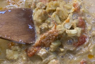 Рыбное карри с кокосовым соусом