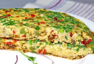 Омлет с овощами