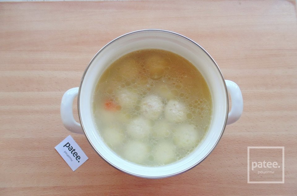 Суп с фрикадельками и гречневой лапшой - Шаг 7