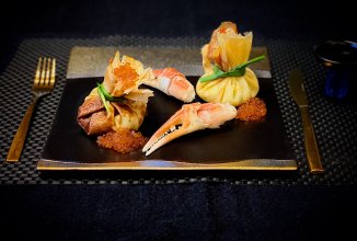 Блины с крабами