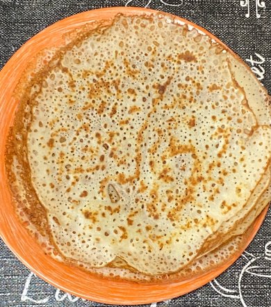 Ажурные блины на молоке - Шаг 5