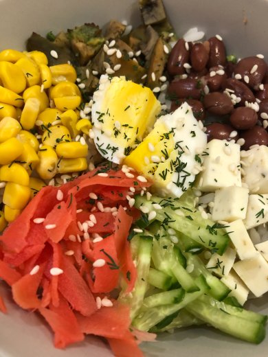 Боул с овощами и сладкий десерт - Шаг 2