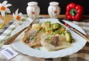 Тилапия тушеная с овощами