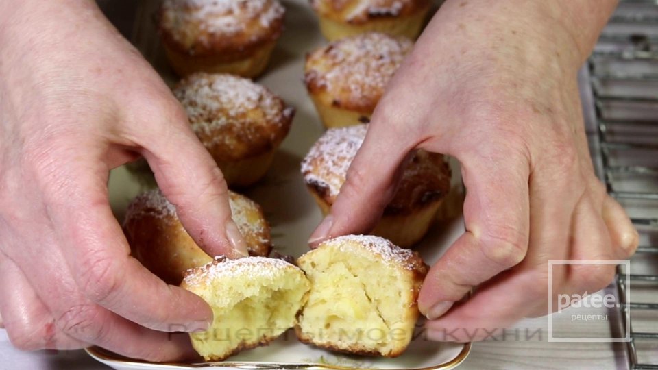 Творожные кексы с орехами на скорую руку - Шаг 8