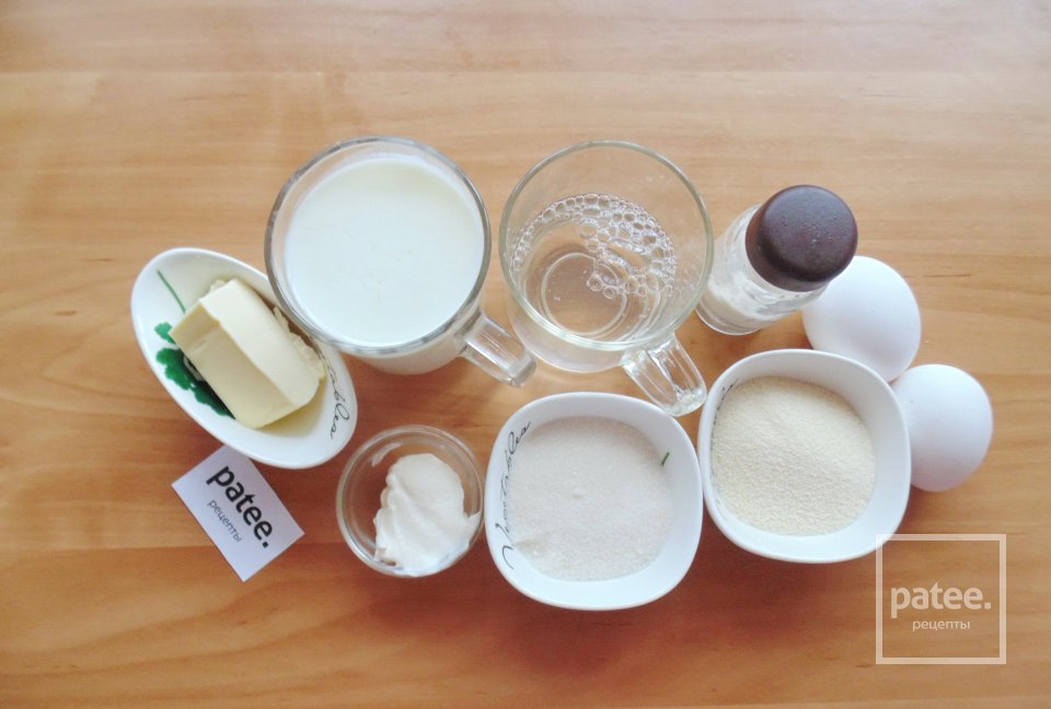 Манный пудинг - Шаг 1