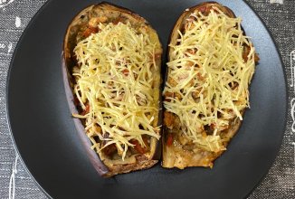 Постные фаршированные баклажаны