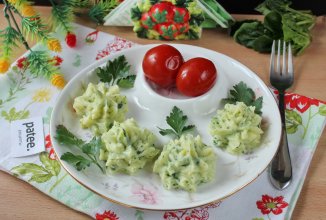 Картофельное пюре со шпинатом