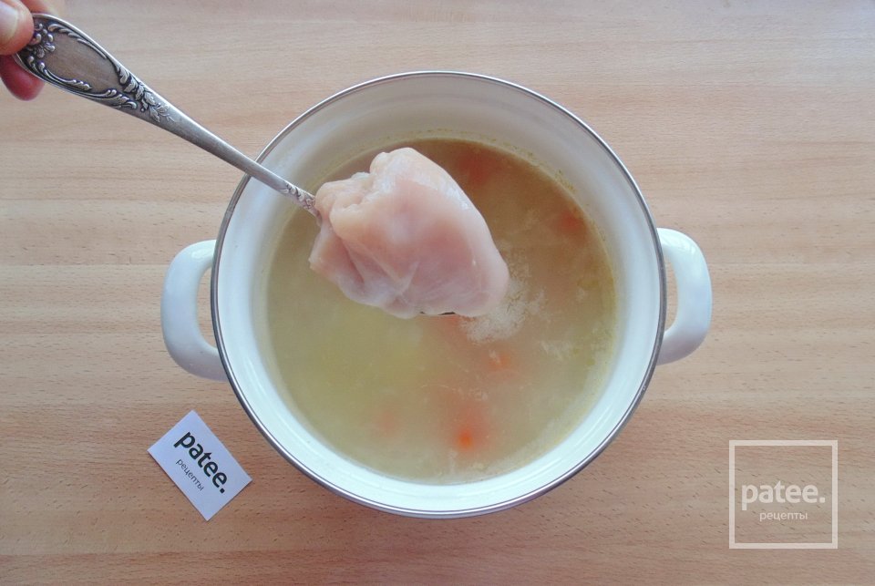 Овсяный суп с куриным филе - Шаг 7