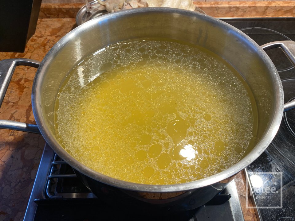 Сливочный суп с Горошком и грибами Шиитаке - Шаг 7