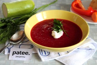 Крем-борщ на курином бульоне