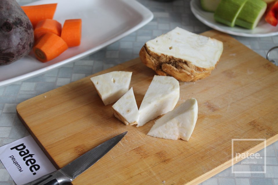 Крем-борщ на курином бульоне - Шаг 4