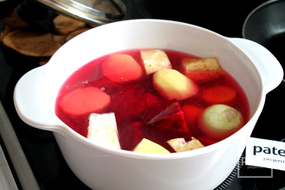 Крем-борщ на курином бульоне - Шаг 9