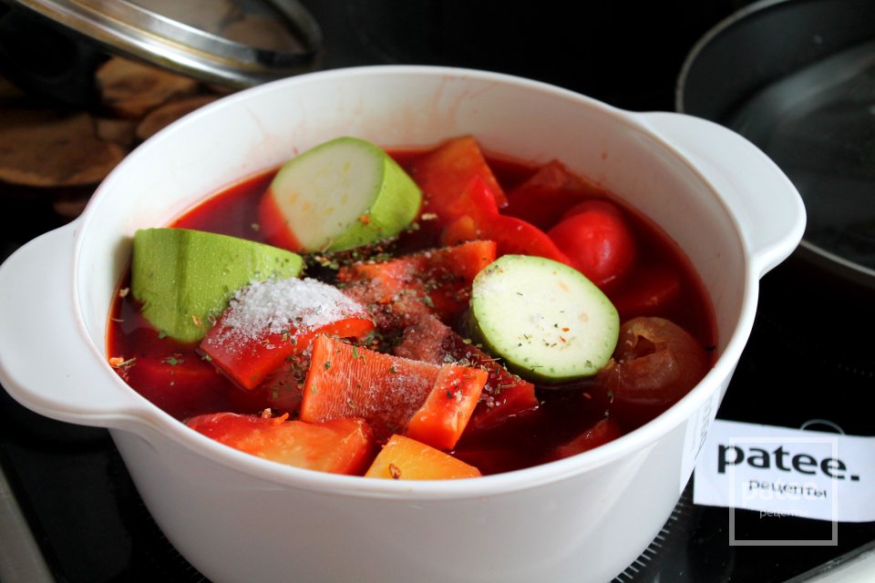 Крем-борщ на курином бульоне - Шаг 12