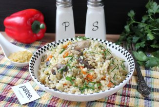 Булгур с грибами