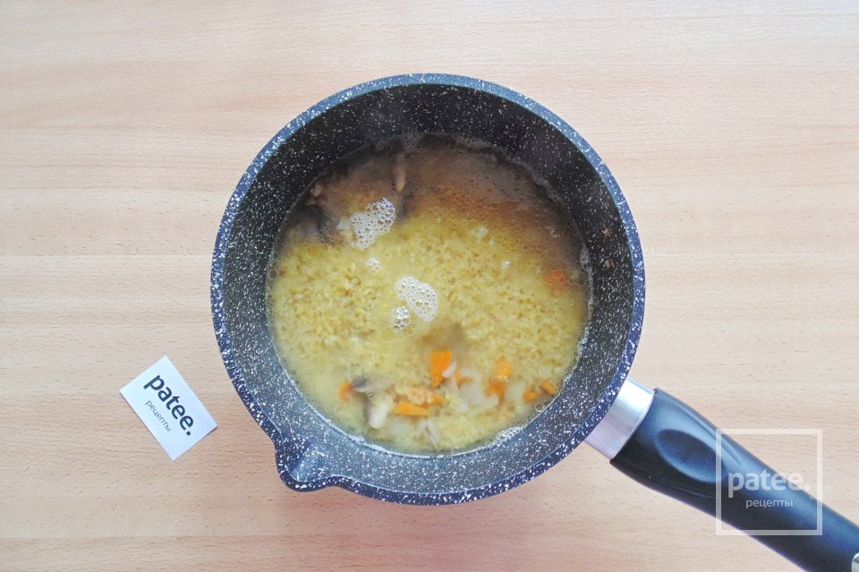 Булгур с грибами - Шаг 7