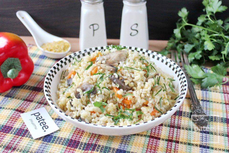 Булгур с грибами - Шаг 9