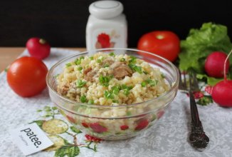 Булгур с тушенкой