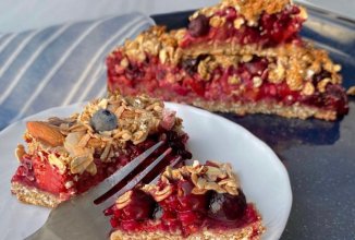 Овсяно-ягодный тортик