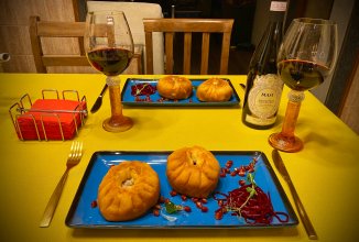 Беляши из баранины с молекулярными приправами