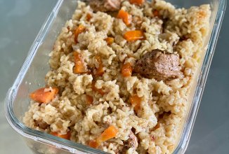 Плов со свининой в мультиварке-скороварке