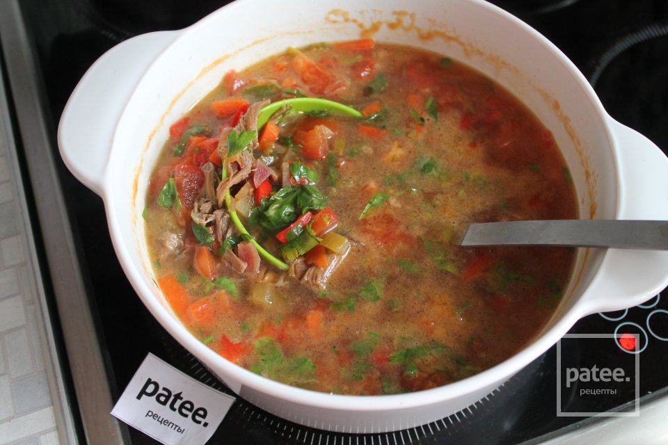 Борщ с говядиной на косточке и сельдереем - Шаг 18