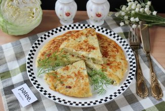 Запеканка из капусты с сыром на сковороде