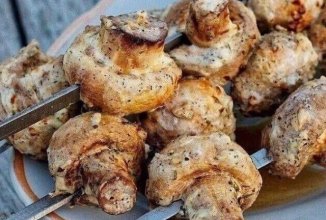 Шашлык из шампиньонов