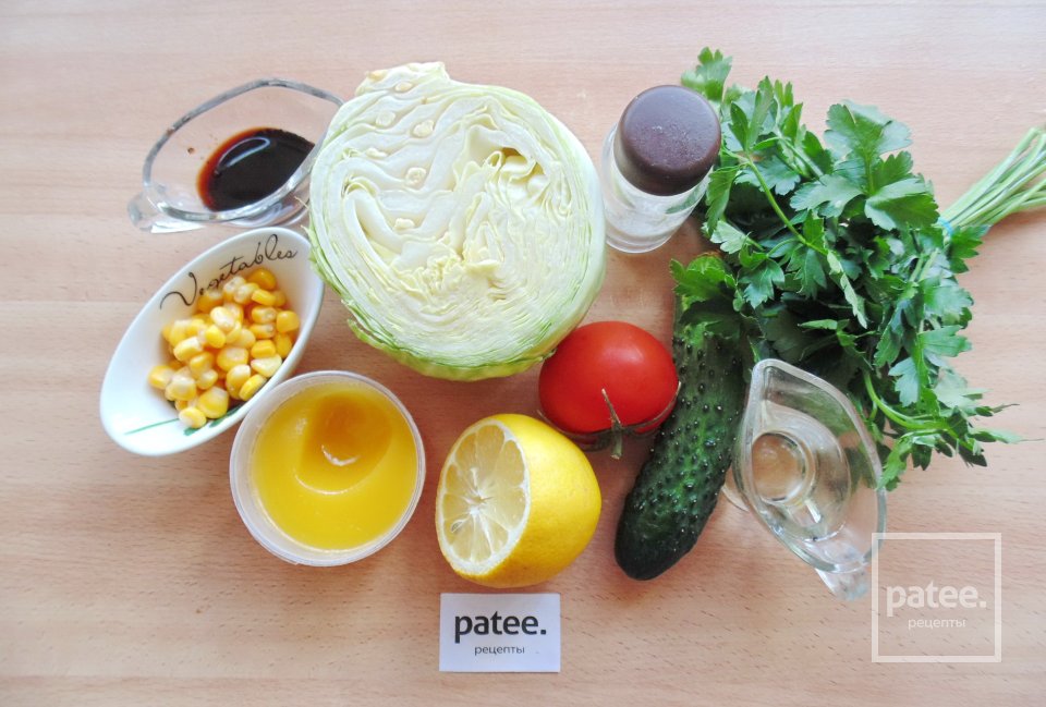 Капустный салат с кукурузой - Шаг 1