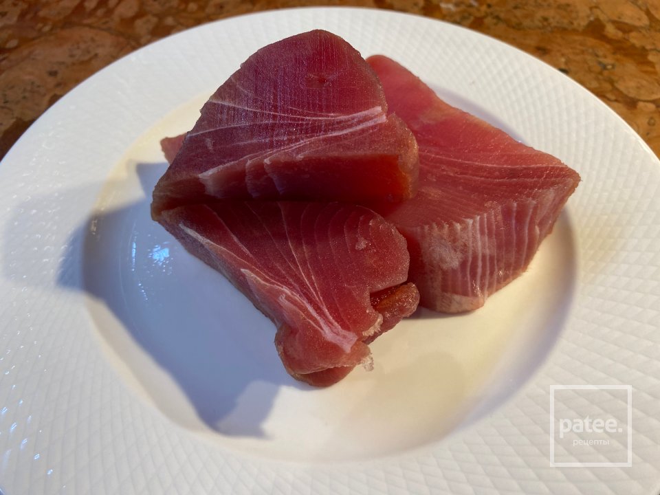 Севиче из тунца с креветками - Шаг 1