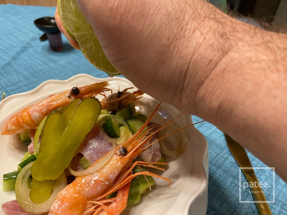 Севиче из тунца с креветками - Шаг 10