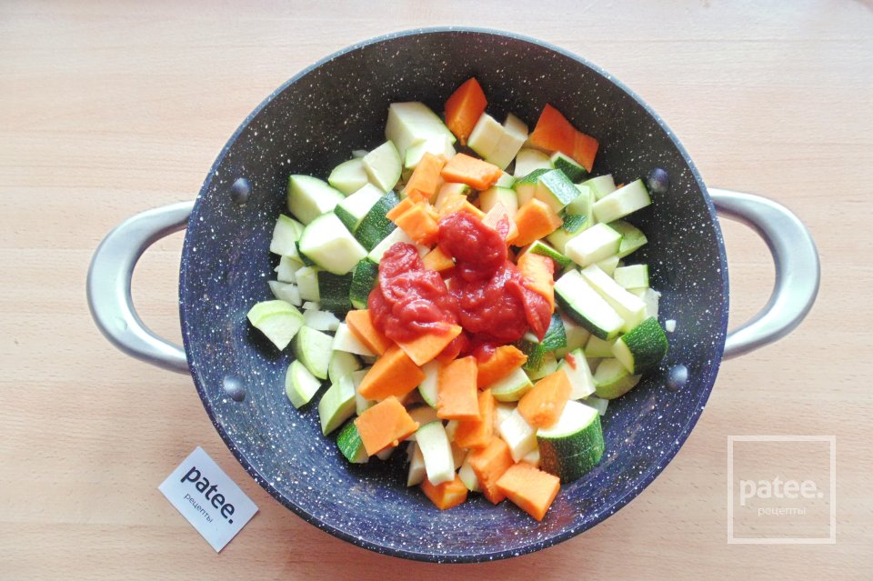 Овощная икра из кабачка, цуккини и тыквы - Шаг 6