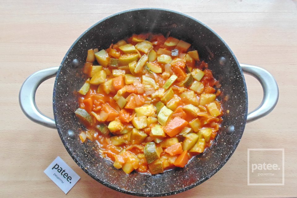 Овощная икра из кабачка, цуккини и тыквы - Шаг 8