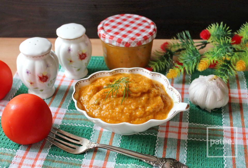 Овощная икра из кабачка, цуккини и тыквы - Шаг 12