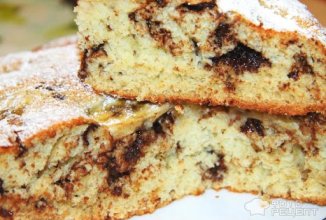 Пирог без яиц с шоколадом