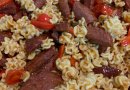 Жареная колбаса с макаронами за 20 минут