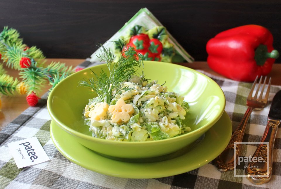 Салат с молодой пекинской капустой и сыром - Шаг 9