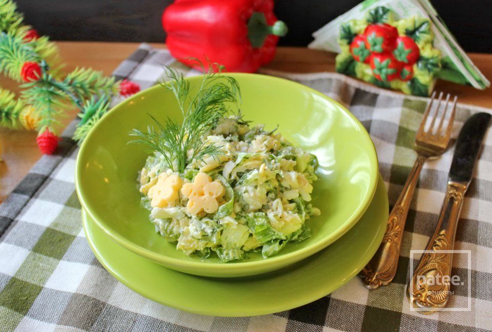 Салат с молодой пекинской капустой и сыром - Шаг 10